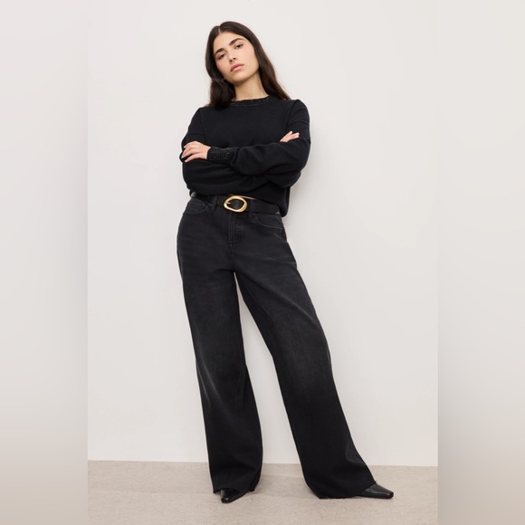 New Good American - GOOD EASE PETITE RELAXED JEANS - Picture 1 of 3
